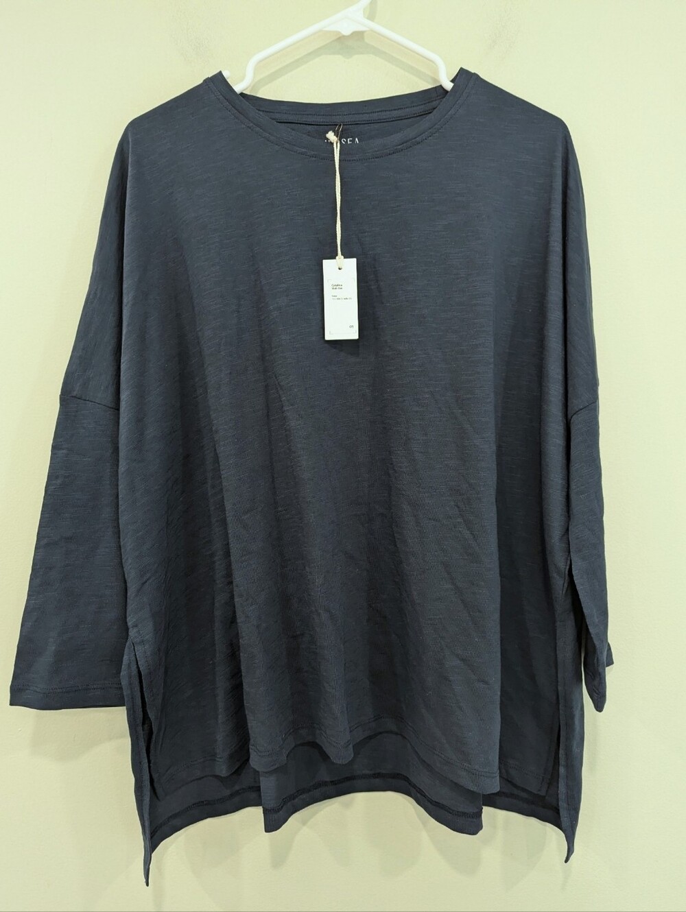 NWT Mersea Catalina Slub Tee In Navy One Size